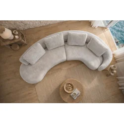 Corner Sofa Domani Curved 45º Eliptical End by E. Marti 330 x 145cm