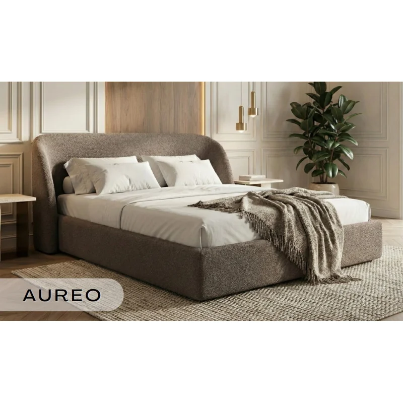 Bed Aureo with fabric of your choice for mattress 160 - 180 x 200cm