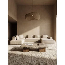 Καναπές γωνία Vellaro σε σχήμα Π 242 x 390-410-430-450 x 170cm