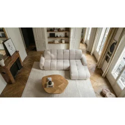 Corner sofa bed Bullet with storage & adjustable headrests 295 x 200cm