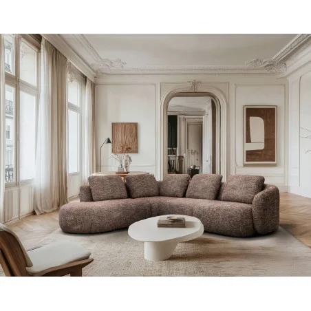 Corner sofa Domani open arm by Enrique Marti 256-292-328 x 256cm