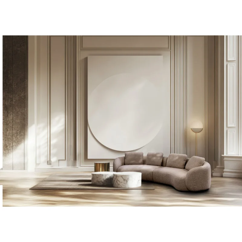 Sofa Domani by E.Marti Curved 45º edges 5-6 seater 360x138 & 410x170cm