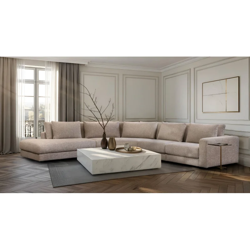 Corner Sofa modular Rio Round open end 350 - 385 - 435 x 330cm