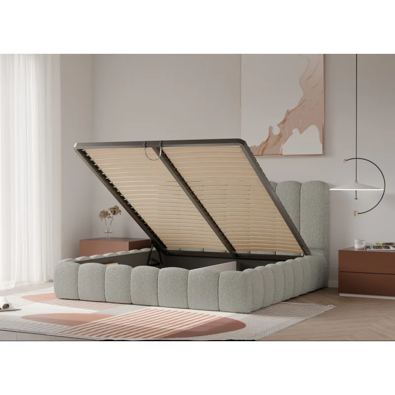 Bed Amber storage fabric of your choice for mattress 160-180 x 200cm