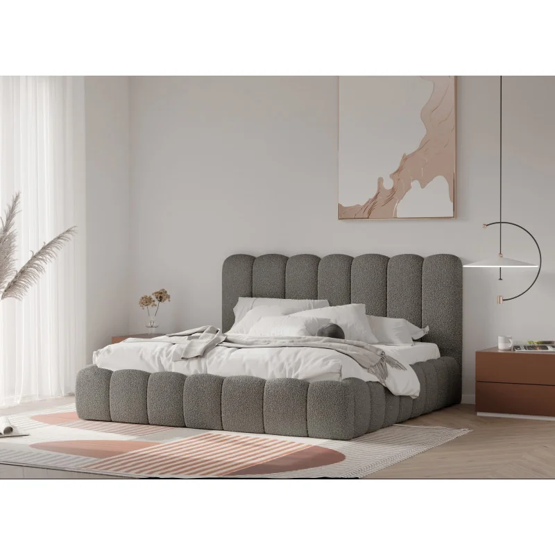 Bed Amber with fabric of your choice for mattress 160-180 x 200cm