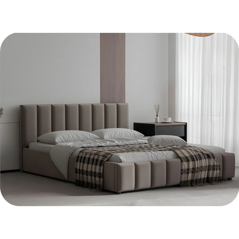 Bed Vegas storage fabric of your choice for mattress 160 - 180 x 200cm