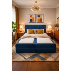 Κρεβάτι Continental Apollo storage ύφασμα επιλογής στρώμα 160-180x200