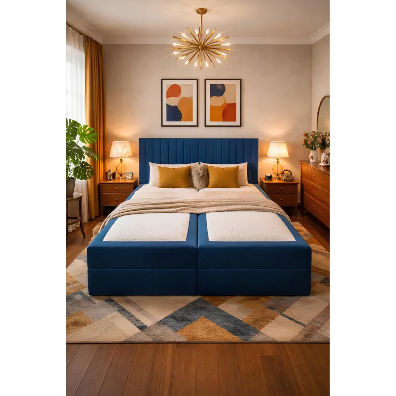 Continental Bed Apollo storage your choice fabric mattress 160-180x200
