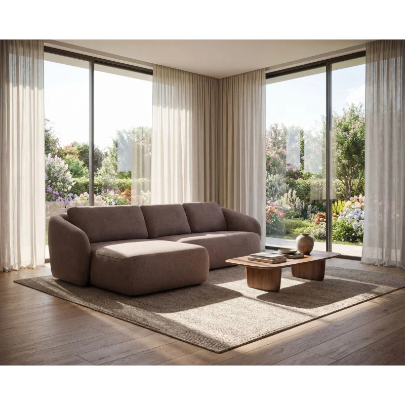 Γωνιακός Καναπές Cavo Chaisel με ανακλινδρο 285 x 175cm