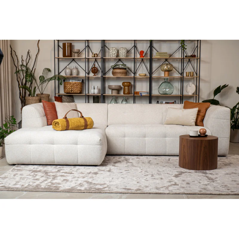 Corner sofa Belice Chaisel Quilted with recliner 300 x 180cm