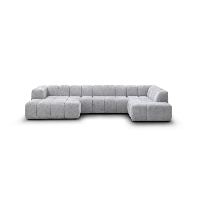 Γωνιακός καναπές Nogaro καπιτονέ σχήμα Π 200x330x165cm & 200x460x165cm