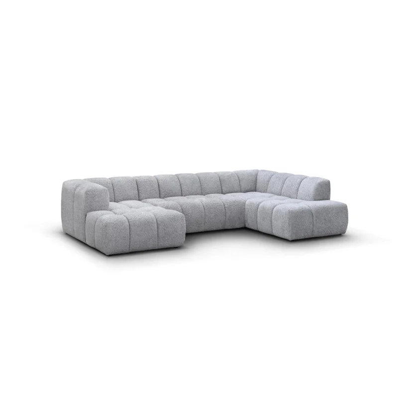 Γωνιακός καναπές Nogaro καπιτονέ σχήμα Π 200x330x165cm & 200x460x165cm