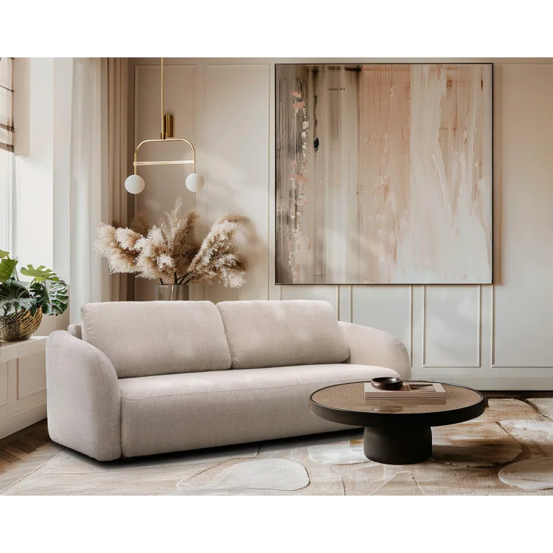 Sofa bed Porto with fabric of your choice and mattress 150 x 200cm