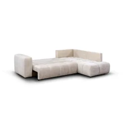 Corner sofa Momo Quilted Open End with Sleeping Function 280 x 215cm