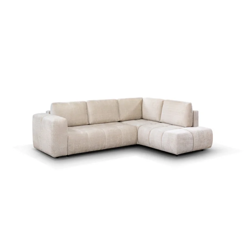 Corner sofa Momo Quilted Open End with Sleeping Function 280 x 215cm