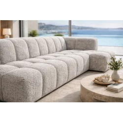 U-Shape Quilted sofa Nogaro 200 x 330 x 165cm & 200 x 460 x 165cm