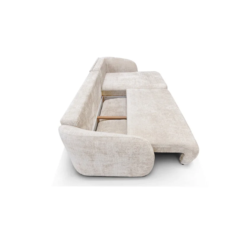 Corner Sofa bed Porto with fabric of your choice 270 x 155cm