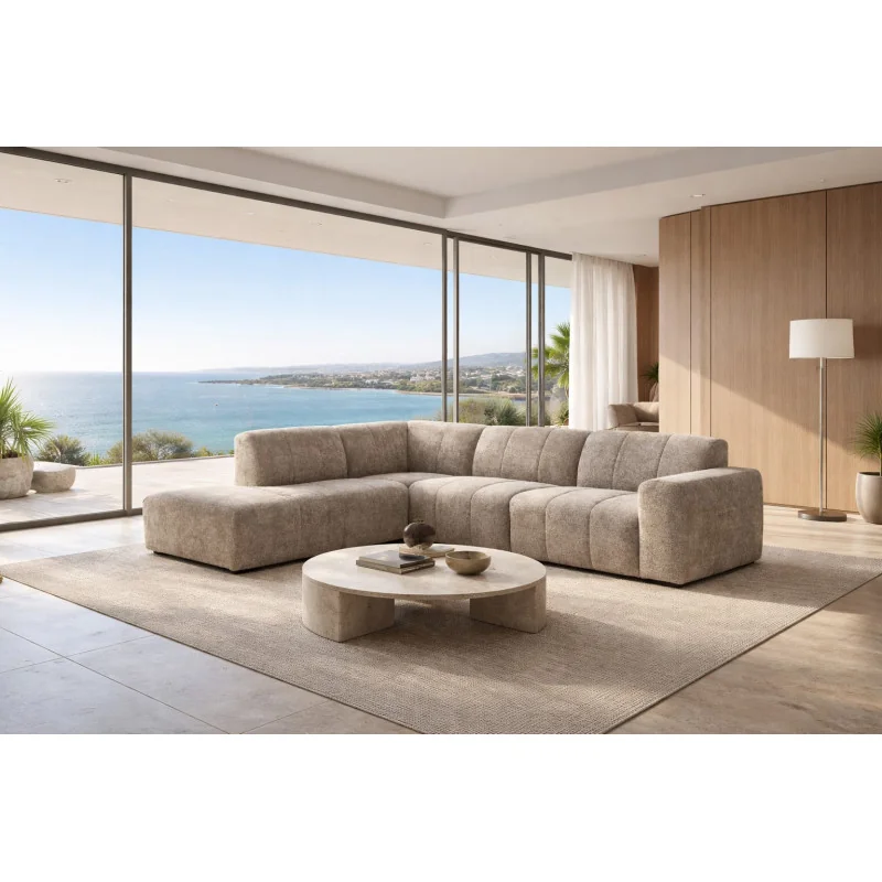 Corner sofa Muto Open End Quilted 300 x 230cm