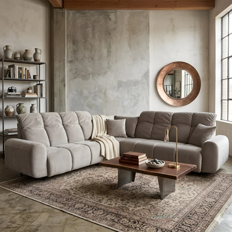 Corner sofa modular Bullet with two arms 300 x 220 - 300cm