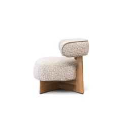 Armchair Mussa solid wooden frame with fabric of your choice 79 x 75cm