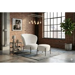 Lounge Chair Orbit by Amtorp design White SPECIAL OFFER 84 x 83 x 84cm