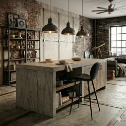 Bar stool Cloud by Marianne Bjarlov black faux leather seatheight 65cm