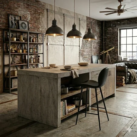 Bar stool Cloud by Marianne Bjarlov black faux leather seatheight 65cm