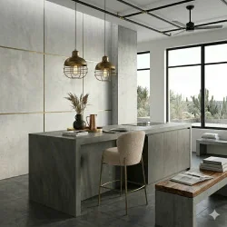 Σκαμπό μπαρ Orbit by Amtorp design μπεζ μπουκλε ύψος καθίσματος 65cm
