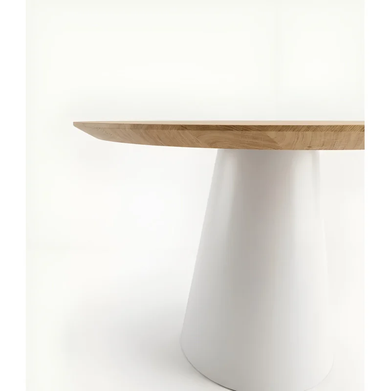 Round Dining table More of solid oak wood ⌀130 - ⌀140 - ⌀150cm