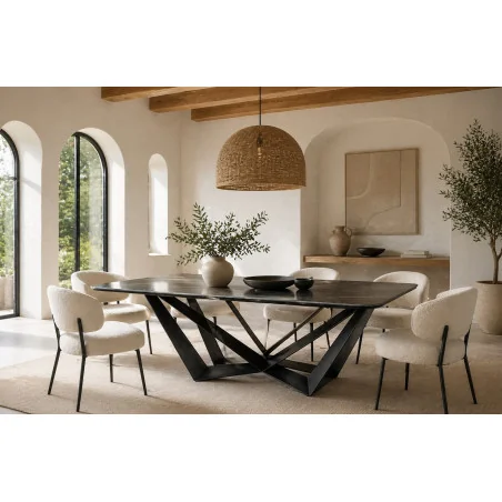 Dining table Canaletto Quartz stone 180x100 200x106 220x110 240x114cm