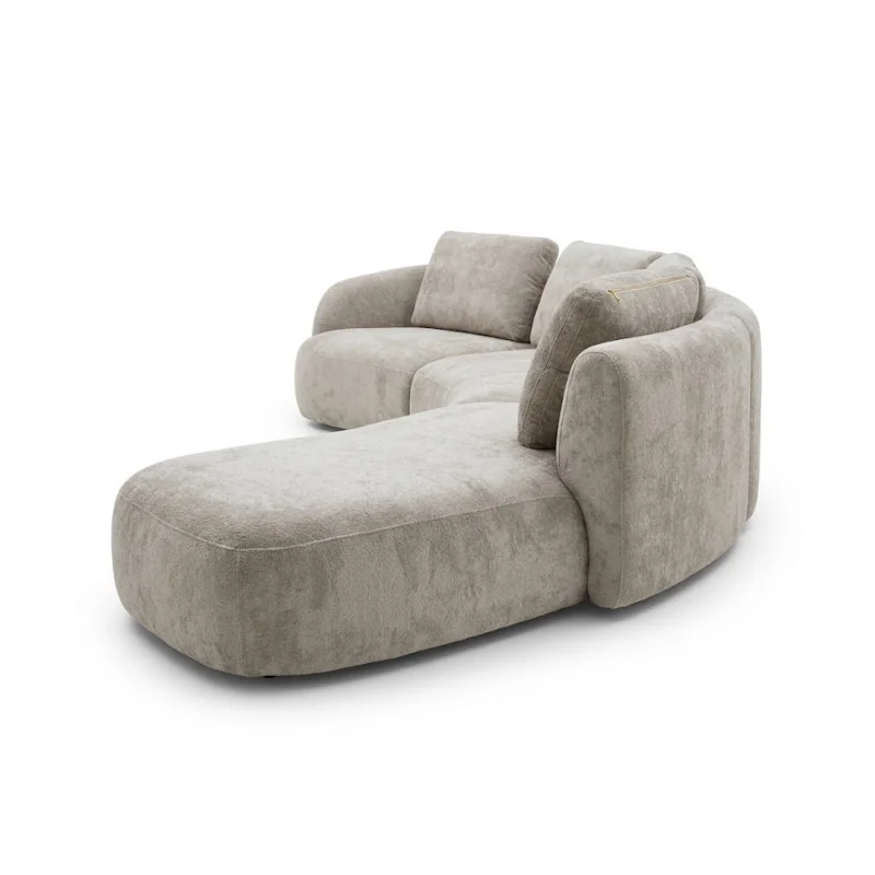 Corner Sofa Domani Curved 90º Eliptic half back by E. Marti 380x185cm