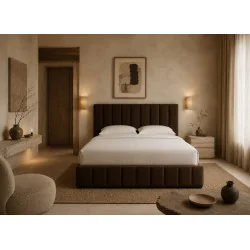 Bed Vegas with fabric of your choice for mattress 160 - 180 x 200cm