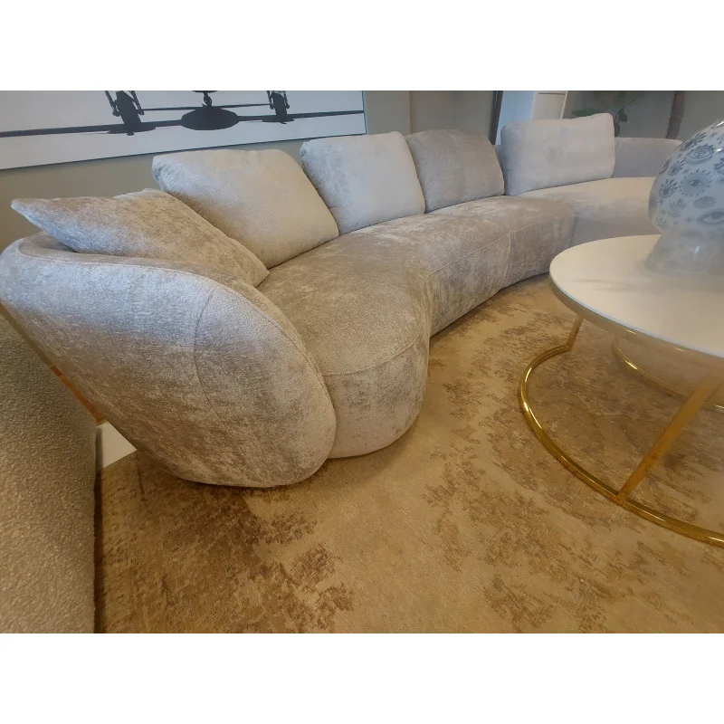 U shaped sofa Domani Chaise lounge Curved 75º by E.Marti 380 x 170cm