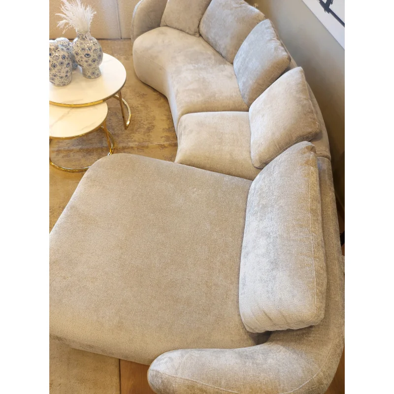 U shaped sofa Domani Chaise lounge Curved 75º by E.Marti 380 x 170cm
