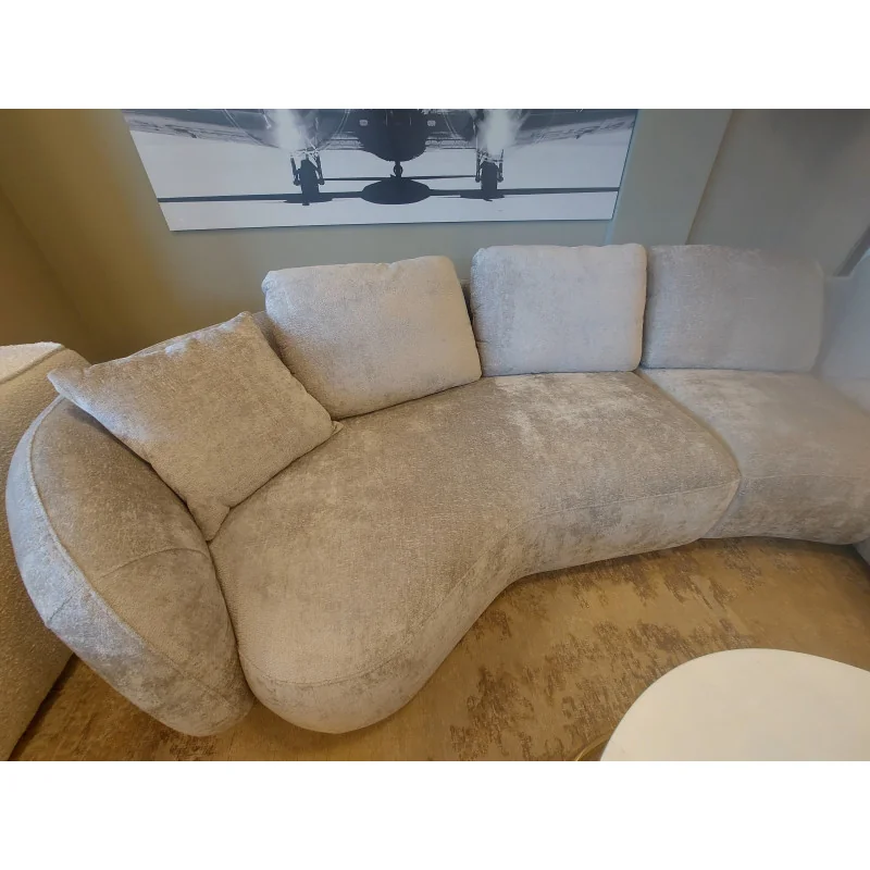 U shaped sofa Domani Chaise lounge Curved 75º by E.Marti 380 x 170cm