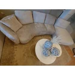 U shaped sofa Domani Chaise lounge Curved 75º by E.Marti 380 x 170cm