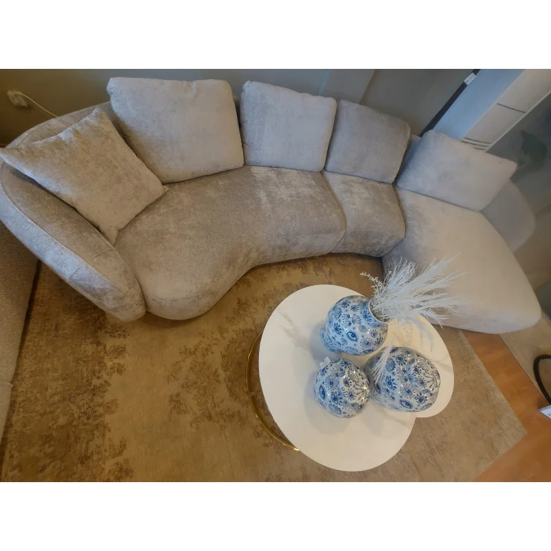 U shaped sofa Domani Chaise lounge Curved 75º by E.Marti 380 x 170cm