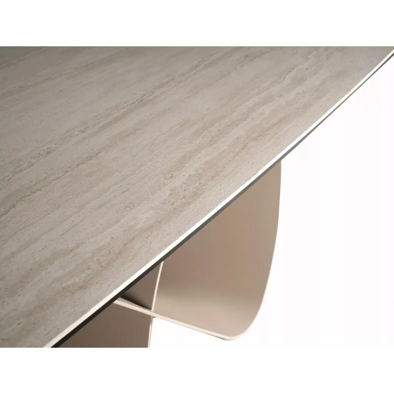Extendable dining table Infinity Beige ceramic top 160(200/240)x95cm