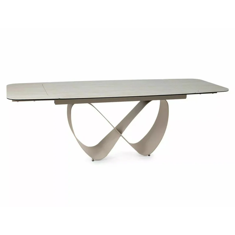 Extendable dining table Infinity Beige ceramic top 160(200/240)x95cm