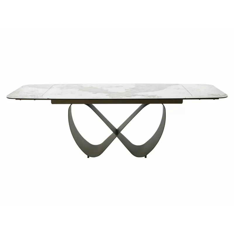 Extendable dining table Infinity Glossy ceramic top 160(200/240)x95cm