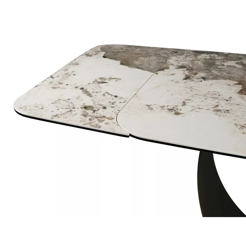 Extendable dining table Infinity Glossy ceramic top 160(200/240)x95cm