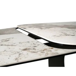 Extendable dining table Infinity Glossy ceramic top 160(200/240)x95cm