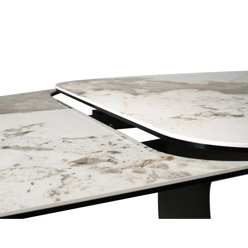 Extendable dining table Infinity Glossy ceramic top 160(200/240)x95cm