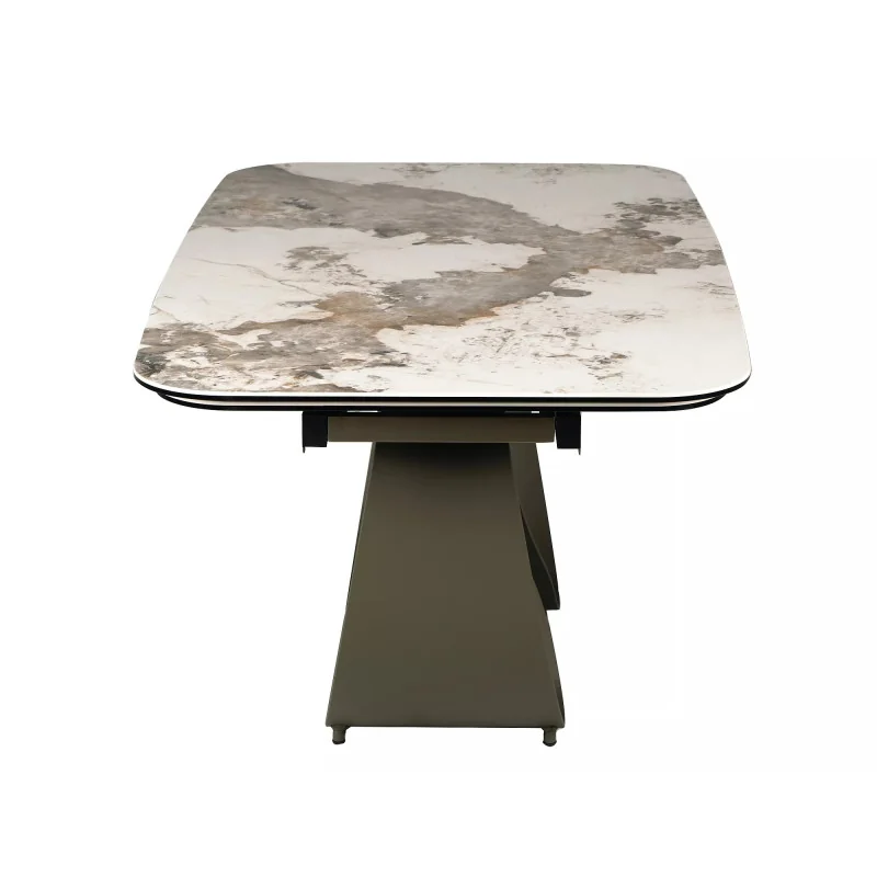 Extendable dining table Infinity Glossy ceramic top 160(200/240)x95cm