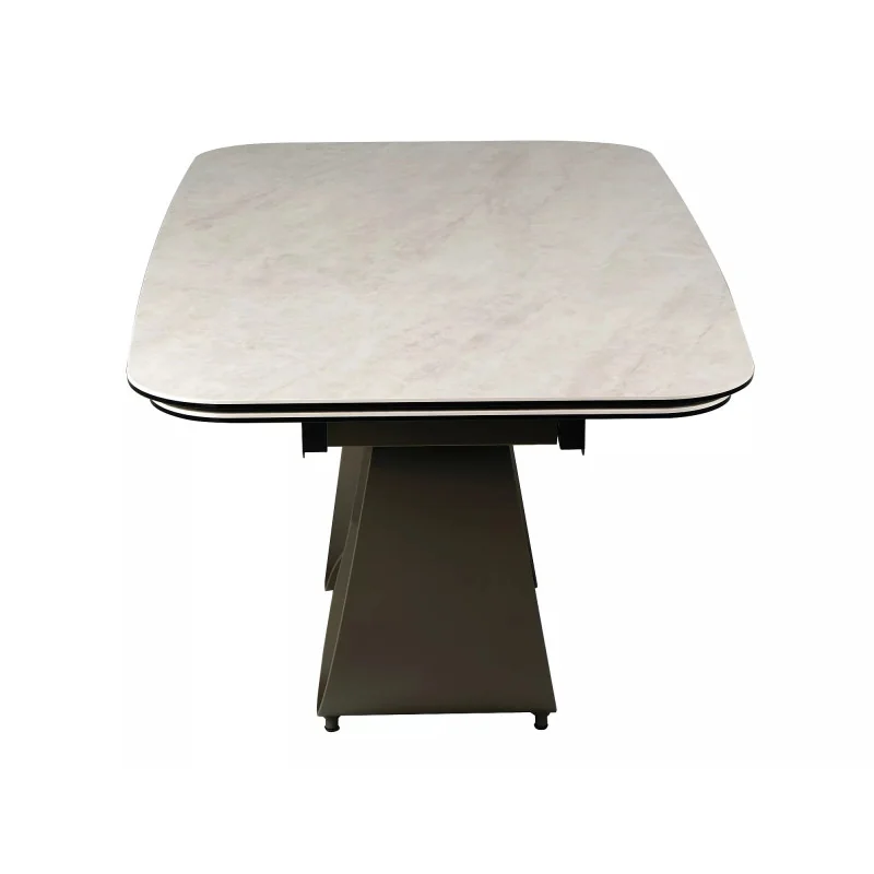 Extendable dining table Infinity TajMahal ceramic top 160(200/240)x95