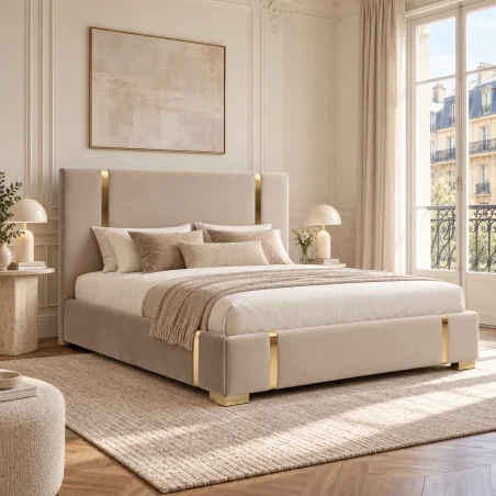 Bed Oro Storage with fabric of your choice for mattress 160-180x200cm