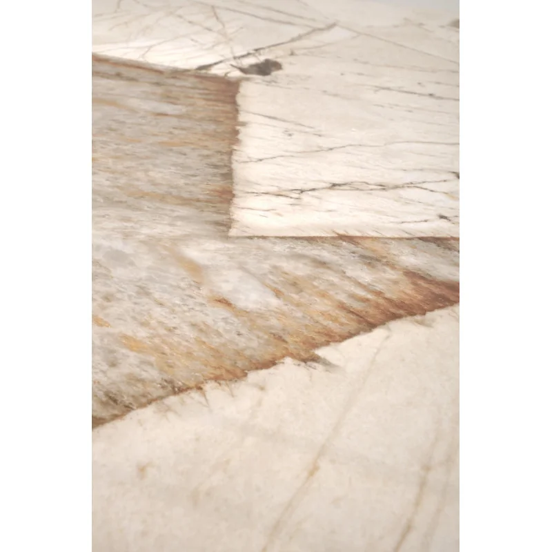 Extendable Dining Table ALTER beige glossy ceramic Top 180(220/260)x90cm