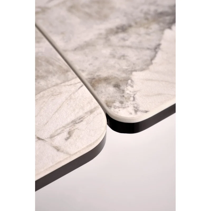 Extendable Dining Table Benjamin ceramic marble effect 160(200/240)x90
