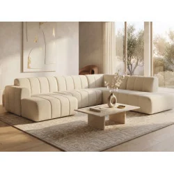 U shaped Sofa Open End with Recliner Muto Quilted 230 x 380 x 165 cm