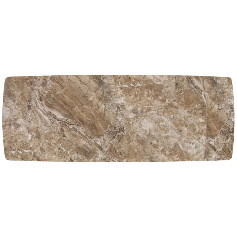 Extendable Dining Table VINCE ceramic marble effect 180(220/260)x90cm